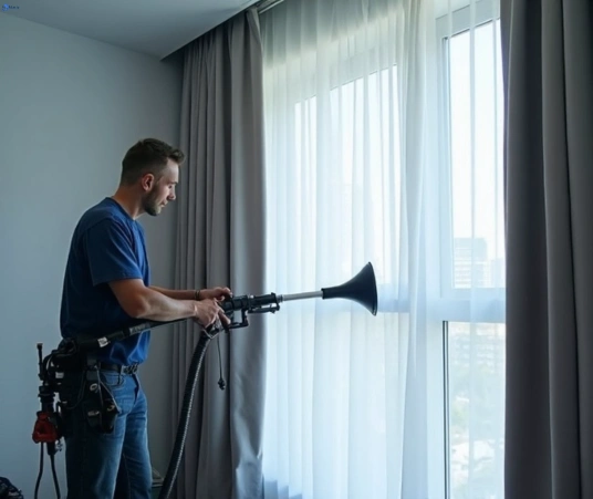 Professional commercial curtain cleaning process equipment Matty Curtain Cleaning eumemmerring-vic